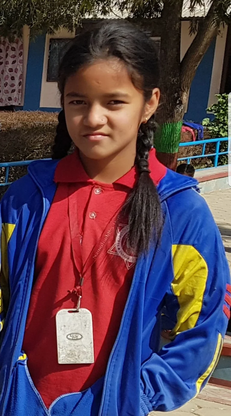 Puja, a child supported by The Alain Rouveure Nepal Fund