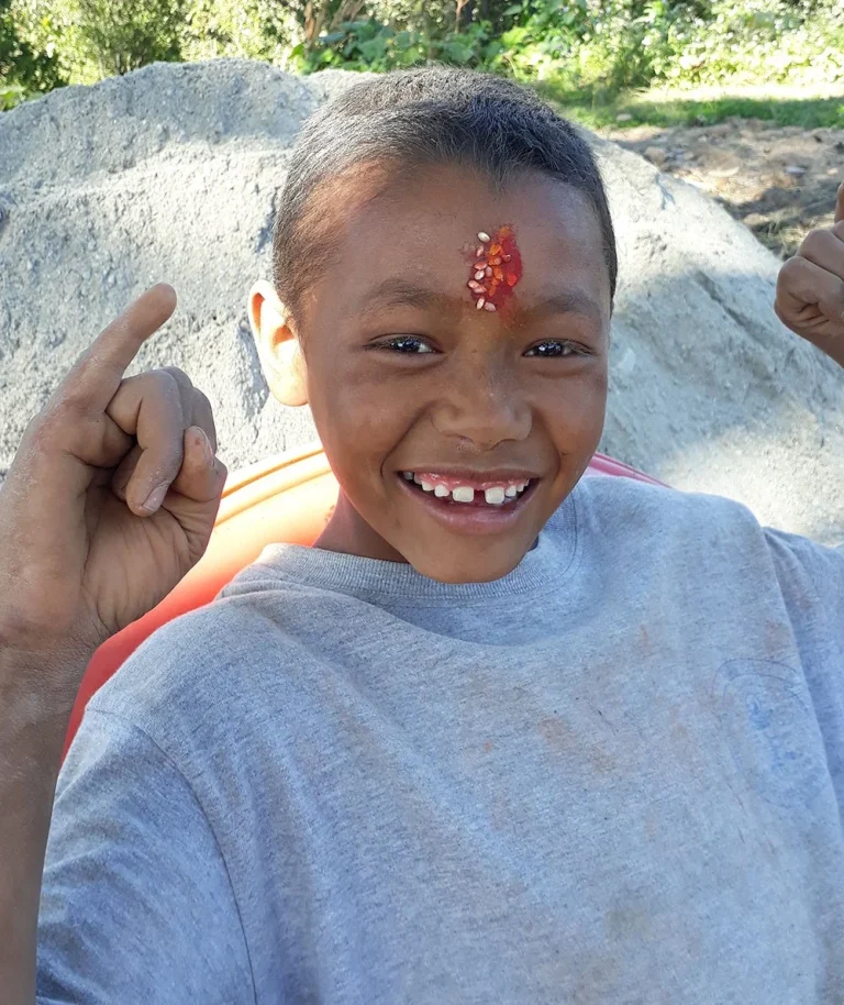 Rizal, a child supported by The Alain Rouveure Nepal Fund